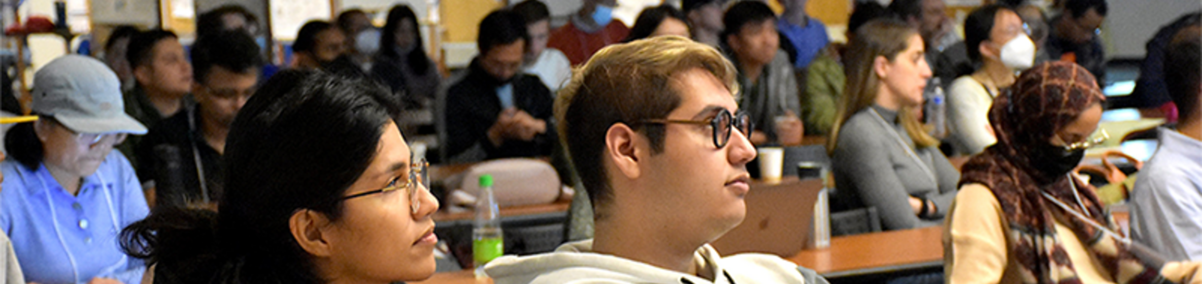 Students listening during seminar