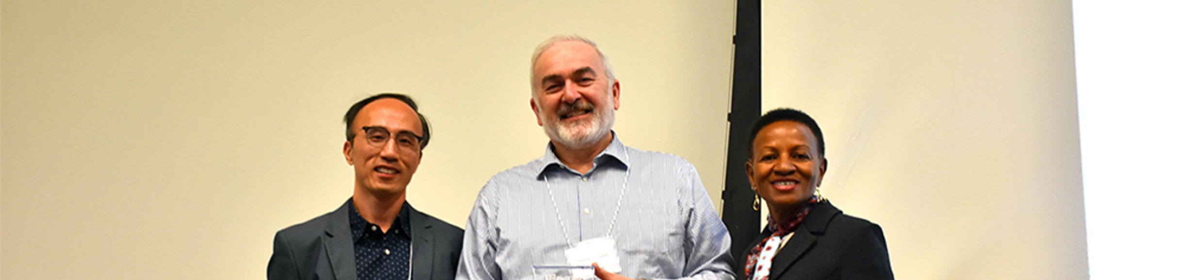speaker receiving thank you award